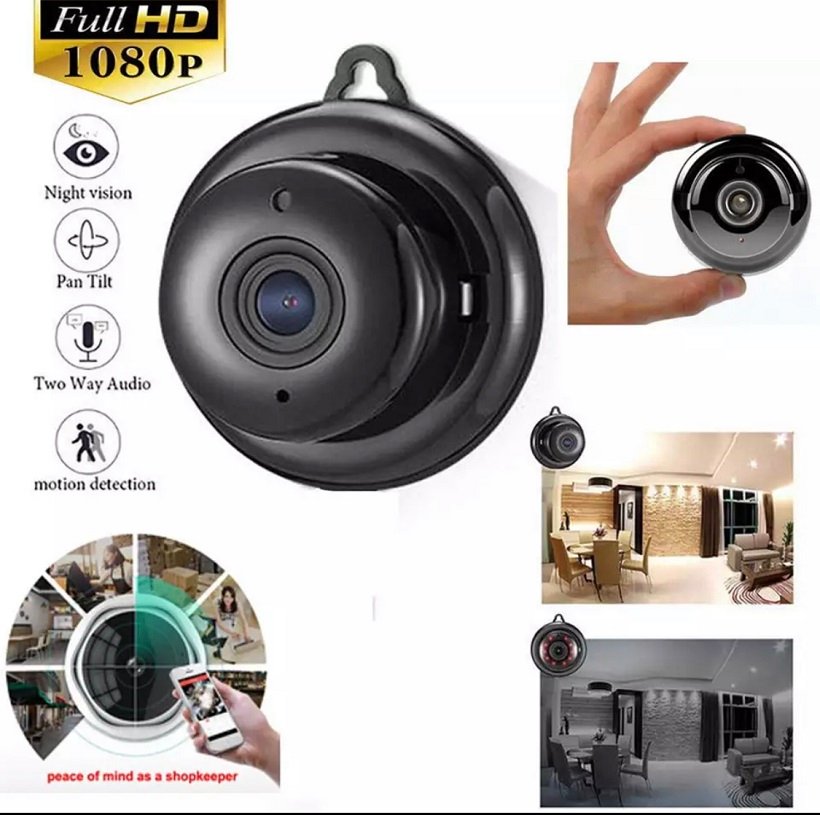 01_WIFI_Wireless_Home_Security_Monitoring_Camera_Mini_Night_Vision_V380_HD_1080P (1) WIFI Home Security Monitoring Camera Mini Night Vision V380 HD 1080P - Image 1