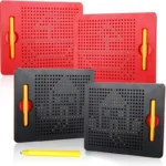 Magnetic Tablet Magnet Pad Drawing Board Steel Bead Stylus Pen Bead Learning Educational Writing Toys Children's Birthday Gifts. - Image 3