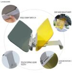 Car Day Night Anti Glare Mirror Light Protector - Image 2