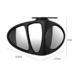 Adjustable 3 in 1 Car Blind Spot Wide Angle View Left Mirror - Image 3