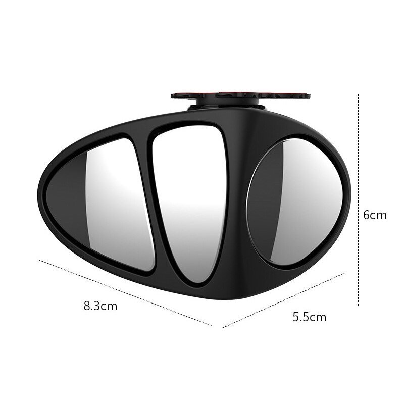 Adjustable 3 in 1 Car Blind Spot Wide Angle View Left Mirror - Image 3