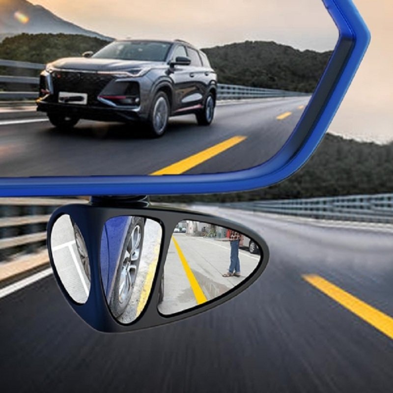 Adjustable 3 in 1 Car Blind Spot Wide Angle View Right Mirror - Image 1