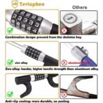 Car Steering Wheel Lock Anti Theft Security Extendable Device Retractable Keyless Password 5 Coded - Image 3