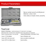 Original Aiwa 40 Pcs Combination Socket Wrench Set Tool Kit - Image 2