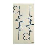 Tattoo Stickers Electrocardiogram Shape Temporary Tattoo Water Proof Tattoo Body Tattoo - Image 2