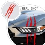Pack of 2 Car reflective monster stripe Sticker RED/BLACK/WHITE 40cm*12cm - Image 2