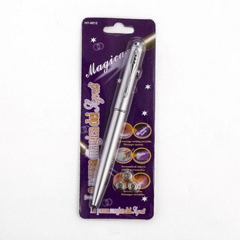3 Pcs Cute Magic Invisible Ink Ballpoint Pen with LED UV Light Pen For Kids - Image 2
