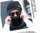 Winter Beanie Hat and Scarf Thermal Knit Hat Skull Cap Black 4 COLOURS AVAILIBLE