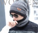Winter Beanie Hat and Scarf Thermal Knit Hat Skull Cap Black 4 COLOURS AVAILIBLE - Image 3