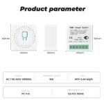 WiFi MiNi Smart Switch 16A 2-way Control Timer Wireless Switches Work For Alexa Google Home - Image 3