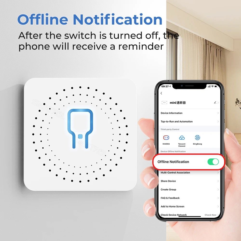 ZApic_94120001180_1758970817 (14) WiFi MiNi Smart Switch 16A 2-way Control Timer Wireless Switches Work For Alexa Google Home - Image 1