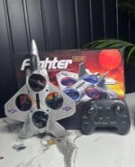 Rechargeable Fighter Jet RC Plane – 2.4GHz Remote Control Flying Toy for Kids (14+ Years) | LED Lights | Gyro-Stabilized | 50m Range | Durable Aircraft Design