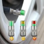 4PCS/Lot 2.4 Bar Car Auto Tire Pressure Alarm Monitor Valve Stem Caps - Image 2
