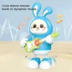 Toys Dancing Rabbit guitarist with Led Flashlight