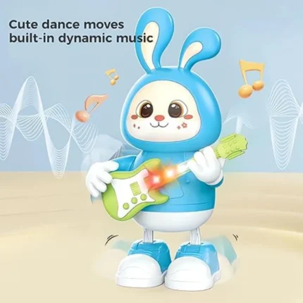 Toys Dancing Rabbit guitarist with Led Flashlight
