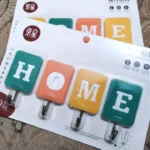 Strong Adhesive Wall Hooks – HOME Letter Design Decorative Hanging Hooks - key holder