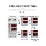 2 Pole, 63 Amp Adjustable Over and Under Voltage and Ampere Relay Protector Breaker - Image 2