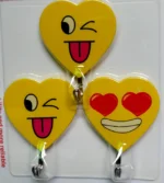 Strong Adhesive Wall Hooks – HOME Letter Design Decorative Hanging Hooks - key holder - Image 2