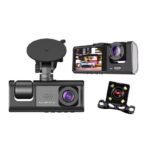 3 Channel Car DVR Camera Wifi Y16, 1080P Dash Camera 3 Way with, Loop Recording, Parking Monitor