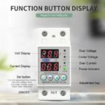 2 Pole, 63 Amp Adjustable Over and Under Voltage and Ampere Relay Protector Breaker