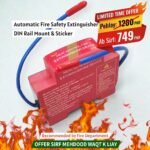 Automatic Fire Extinguisher Device & Fire Extinguisher Breaker – DIN Rail Mount for Electrical Cabinets & Server Racks