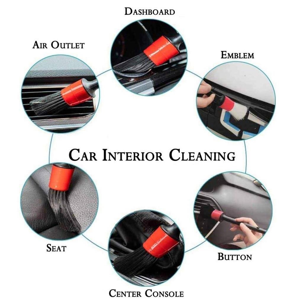 5pc Car Cleaning Tool Set Detail Brush - Image 3